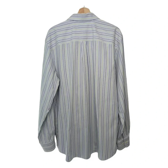 Eddie Bauer Men's Wrinkle Resistant Striped Button Down Dress Shirt Size LT - Picture 5 of 16